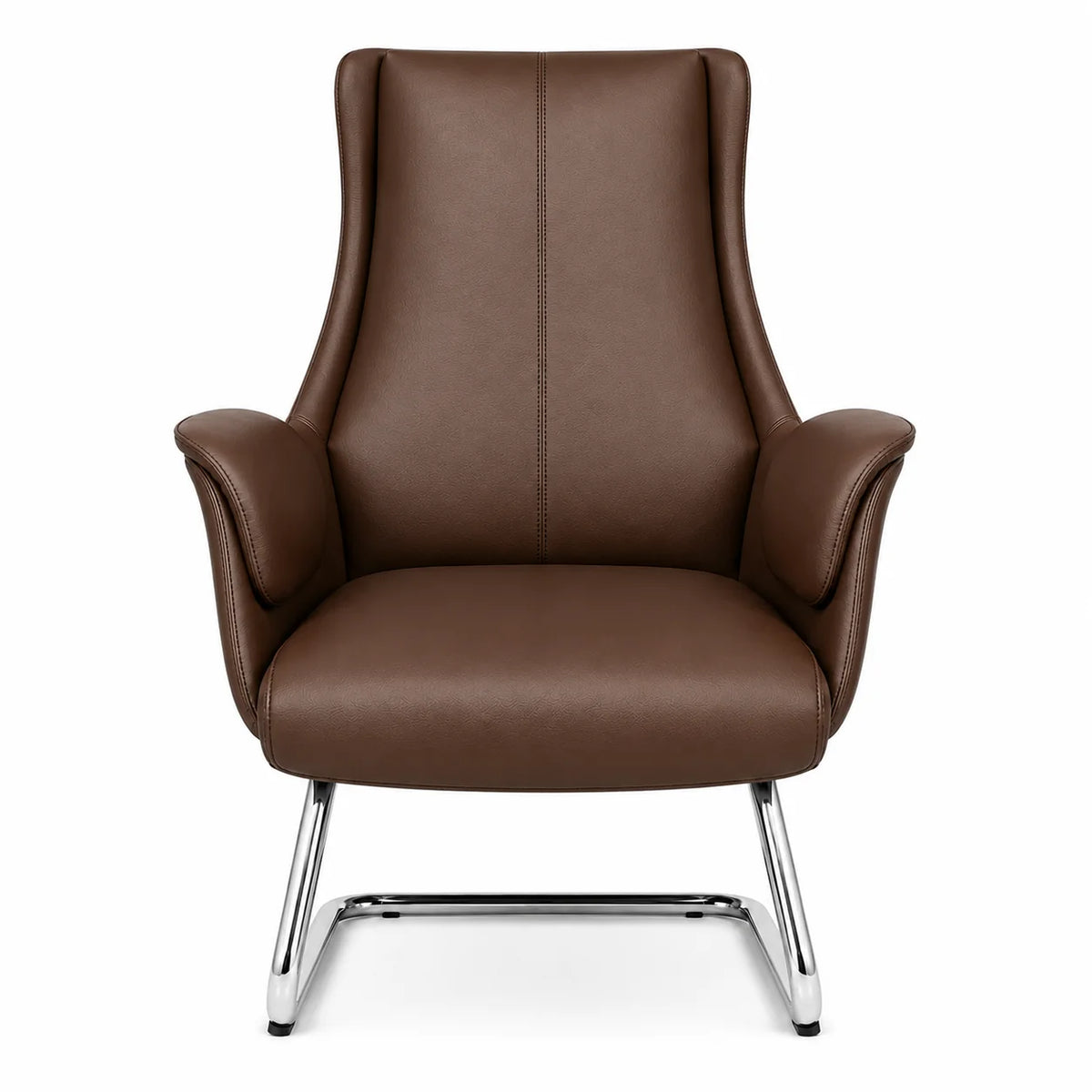 Modern High-Back Padded Visitor Chair
