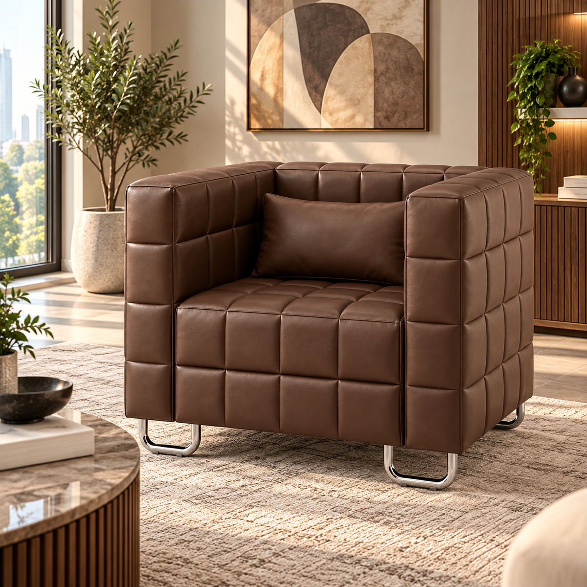 Luxury Padded Accent Armchair