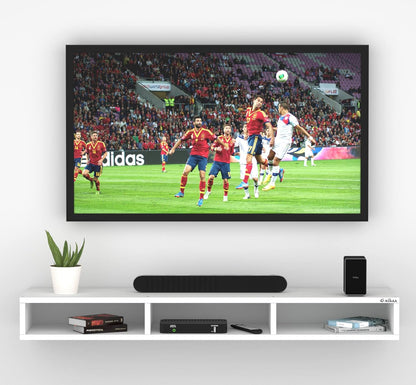 Anikaa James Engineered Wood Wall Mount TV Unit/TV Stand/Wall Set Top Box Stand/TV Cabinet/TV Entertainment Unit (White)(Upto 60 Inch)(D.I.Y)