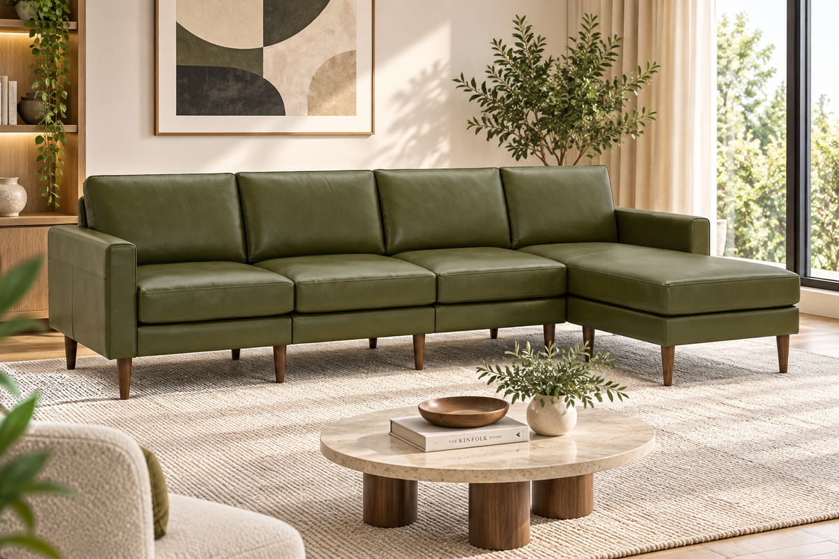 Modern L-Shaped Sectional Sofa with Chaise