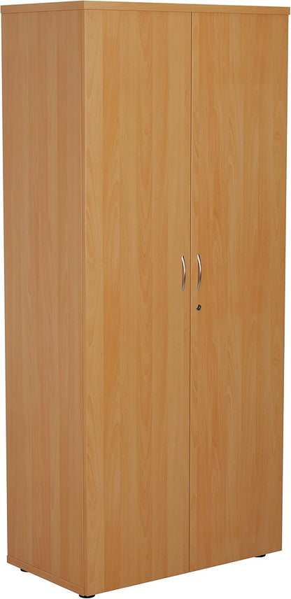 Office Hippo 1800mm Tall Office Cupboard-Beech, 180 cm