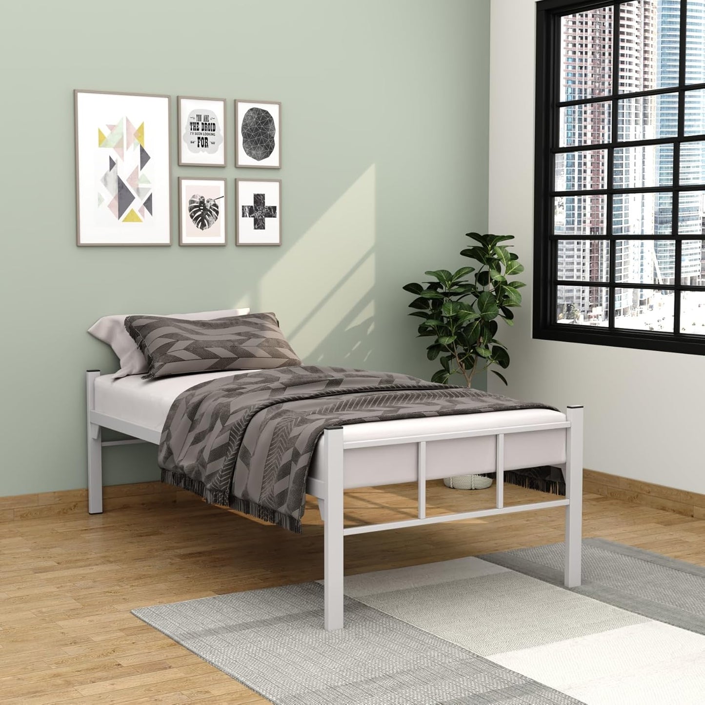 RIGID Steel Bed With Heavy Duty Metal Platform