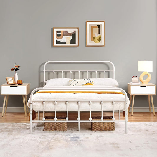 Yaheetech Bedside Table, Set of 2, Side Table, Bedside Table with Drawer, Wooden Legs, Sofa Table, Bedside Cabinet, Box Spring Bed, Bedside Table for Bedroom/Living Room, Light Brown