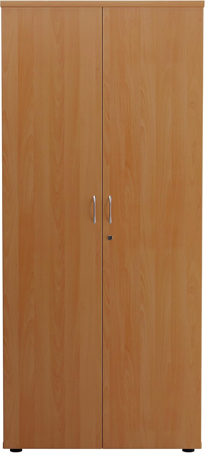 Office Hippo 1800mm Tall Office Cupboard-Beech, 180 cm