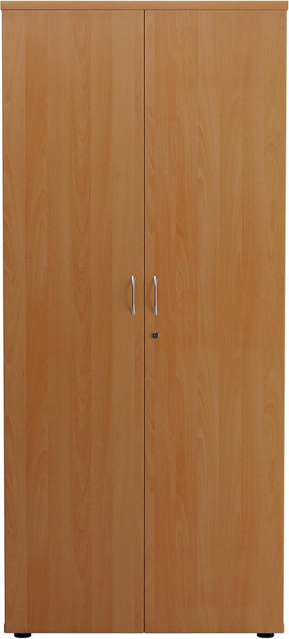 Office Hippo 1800mm Tall Office Cupboard-Beech, 180 cm