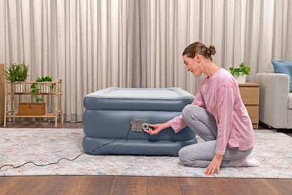 Bestway 75" x 38" x 20"/1.91m x 97cm x 51cm Tritech Air Mattress Twin Built-in AC Pump