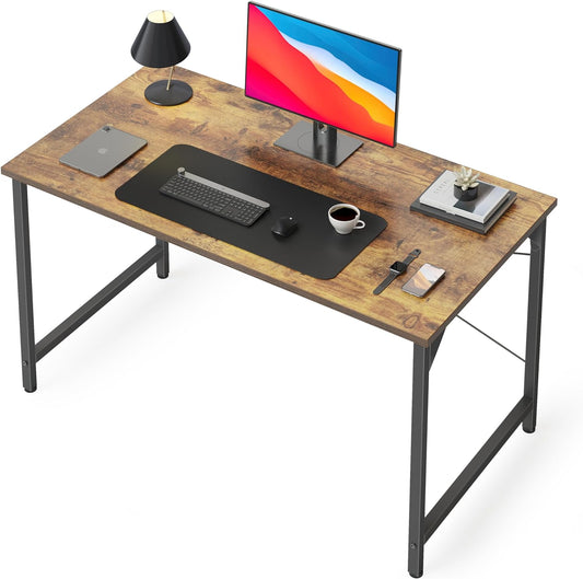 CubiCubi Computer Desk, 40 inch Home Office Desk, Modern Simple Style PC Table for Home, Office, Study, Writing, Black