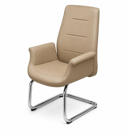 Modern Black Padded Visitor Chair