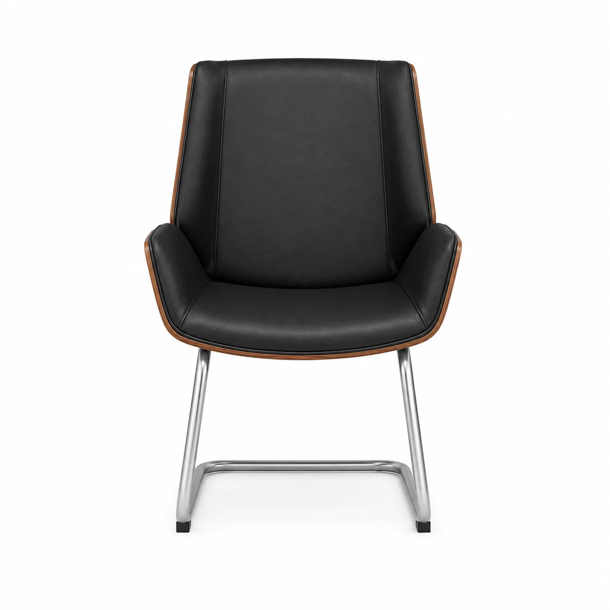 Modern Executive Guest Chair with Curved Arms