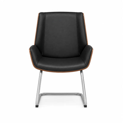 Modern Executive Guest Chair with Curved Arms