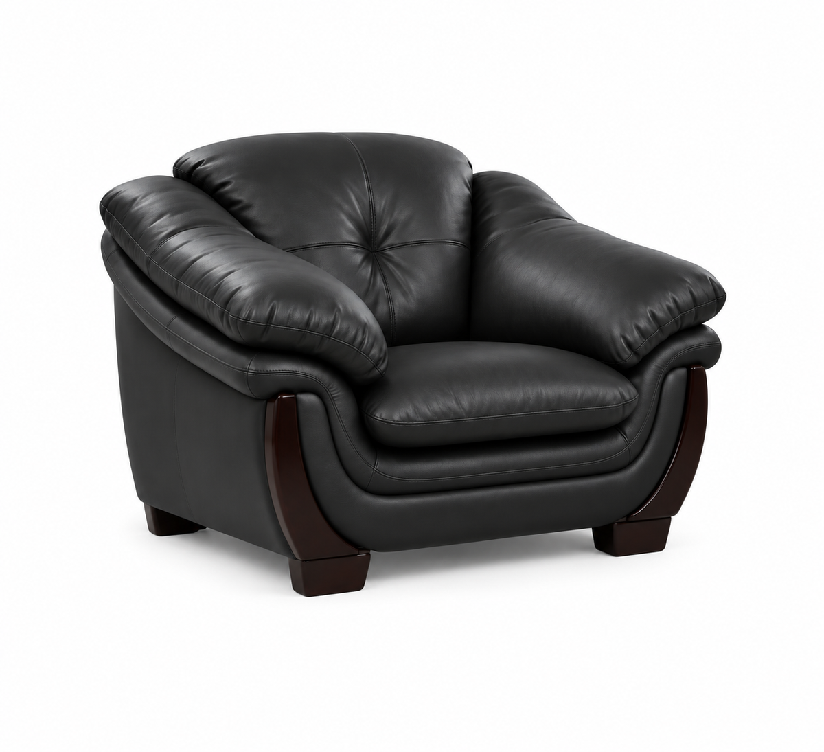 Elegant Curved Lounge Sofa & Armchair Set