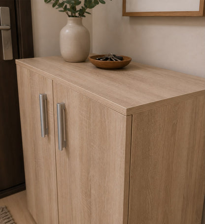 2-compartments-bookshelf-with-doors-wooden-storage-rack-modern-shelving