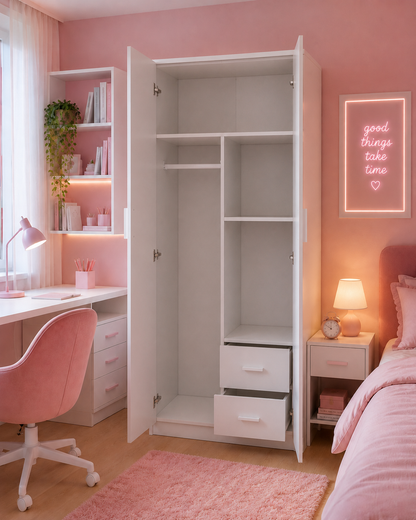 Panana 2 Door 2 Drawer Wardrobe