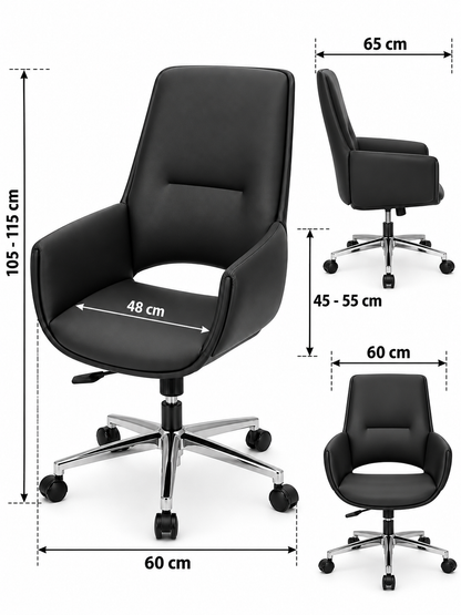 Modern High-Back Padded Work Chair