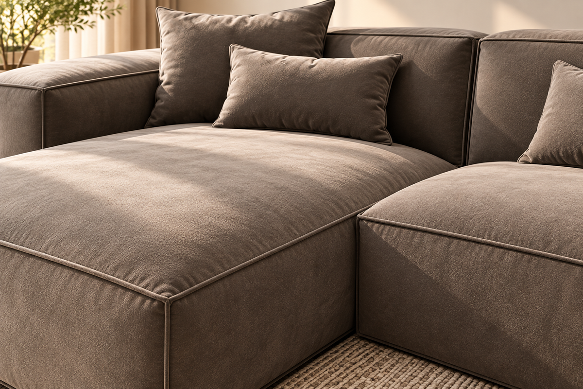 Modern L-Shaped Sectional Sofa with Chaise