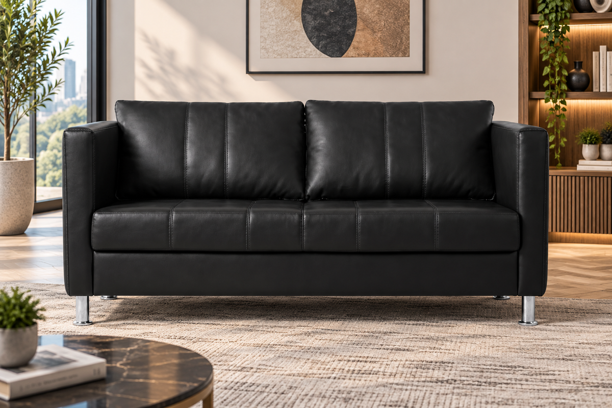 Modern Sofa with Plush Cushions & Sleek Design