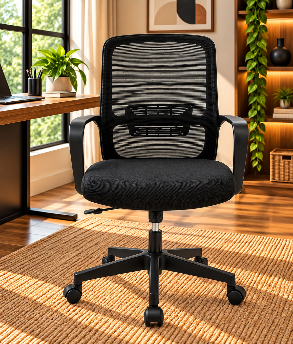Modern Black Mesh Ergonomic Office Chair