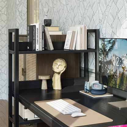 CubiCubi Computer Desk 40 inch with Storage Shelves Study Writing Table for Home Office,Modern Simple Style