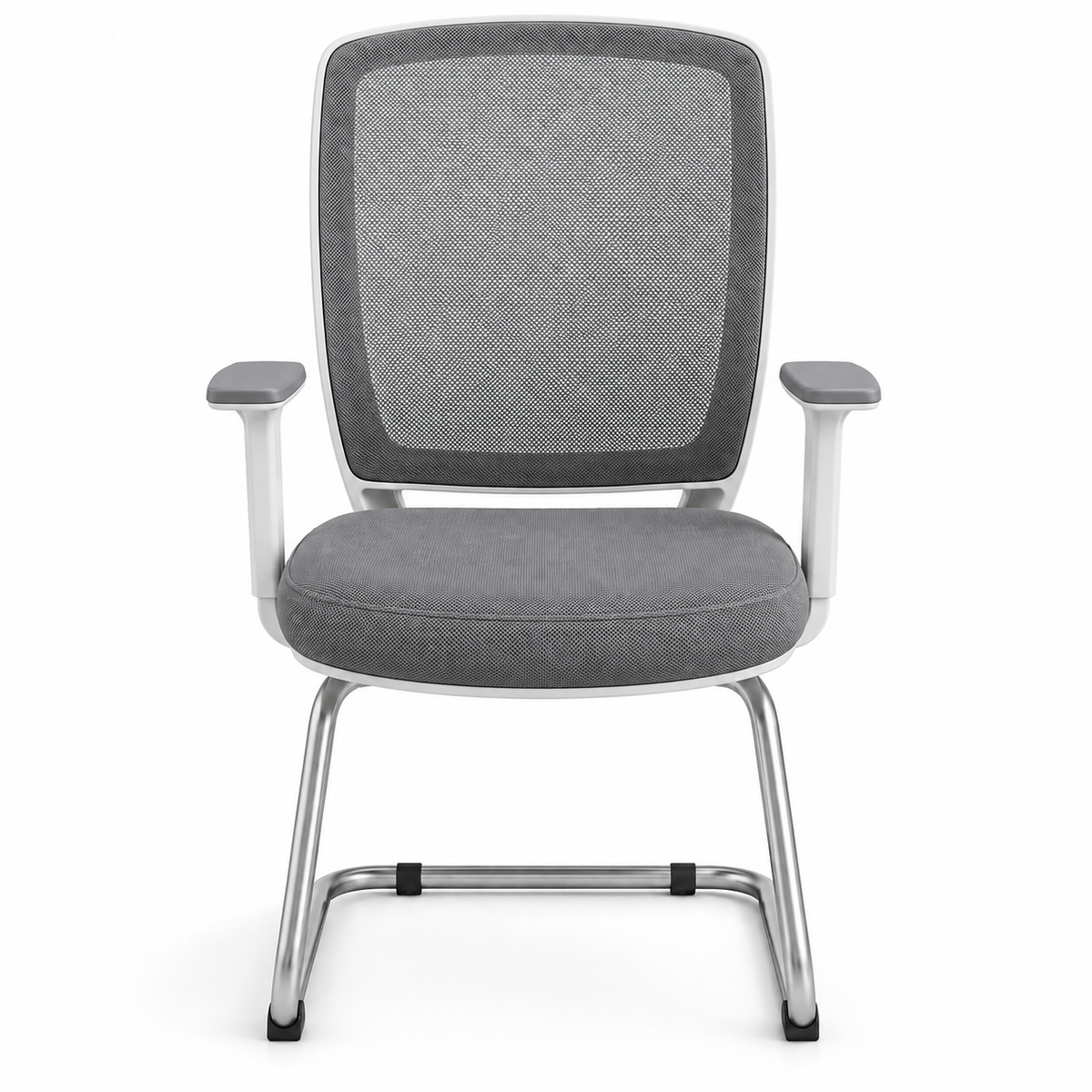 Modern Mesh Visitor Chair with Padded Seat