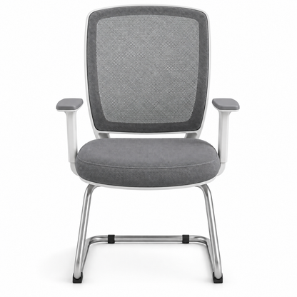 Modern Mesh Visitor Chair with Padded Seat