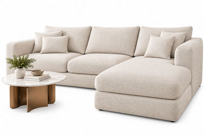 Modern L-Shaped Sectional Sofa with Chaise