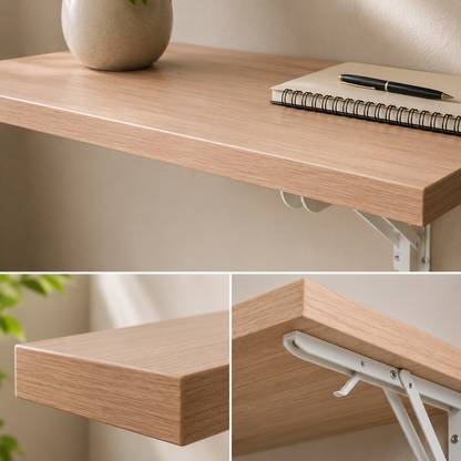 Hope - 80 x 40 cm - Folding Wall Mount Table - Beige