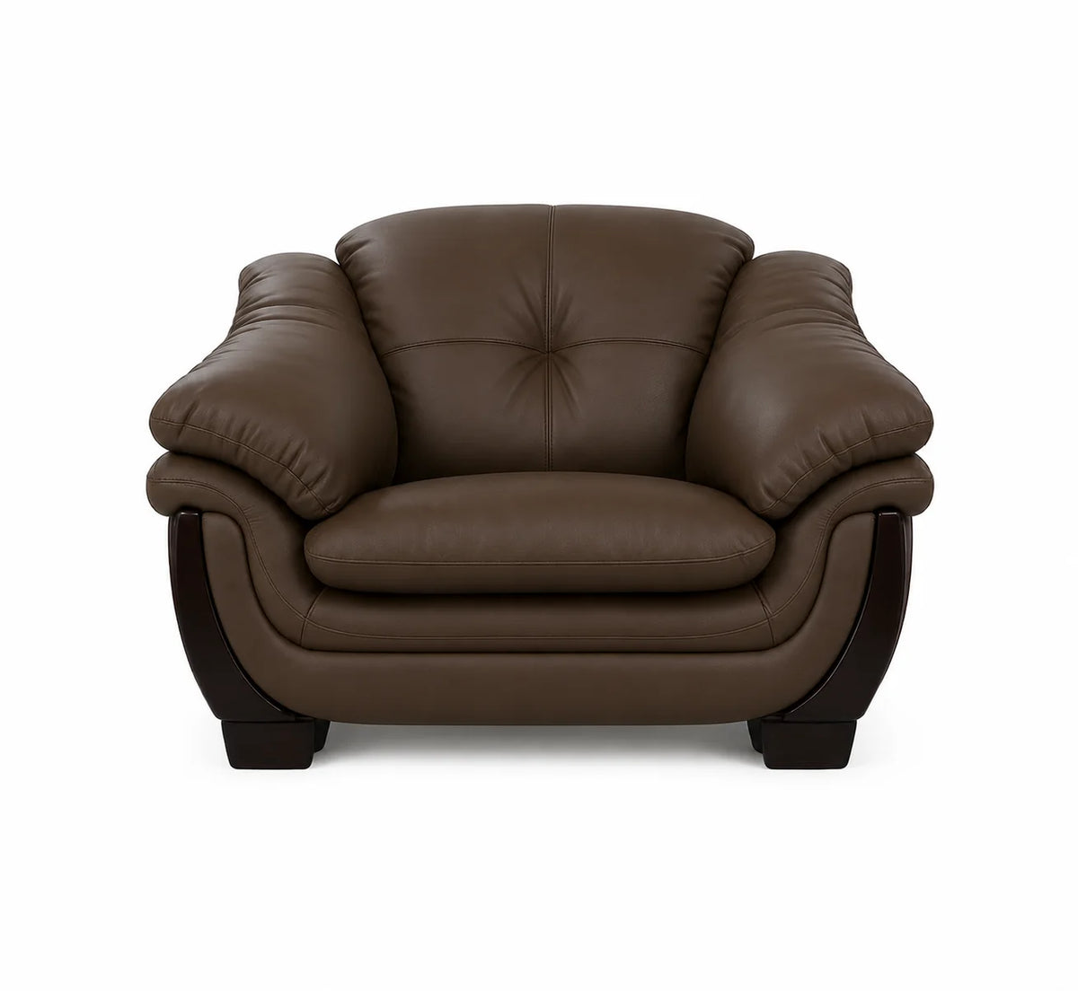 Elegant Classic Armchair with Plush Cushioned Design