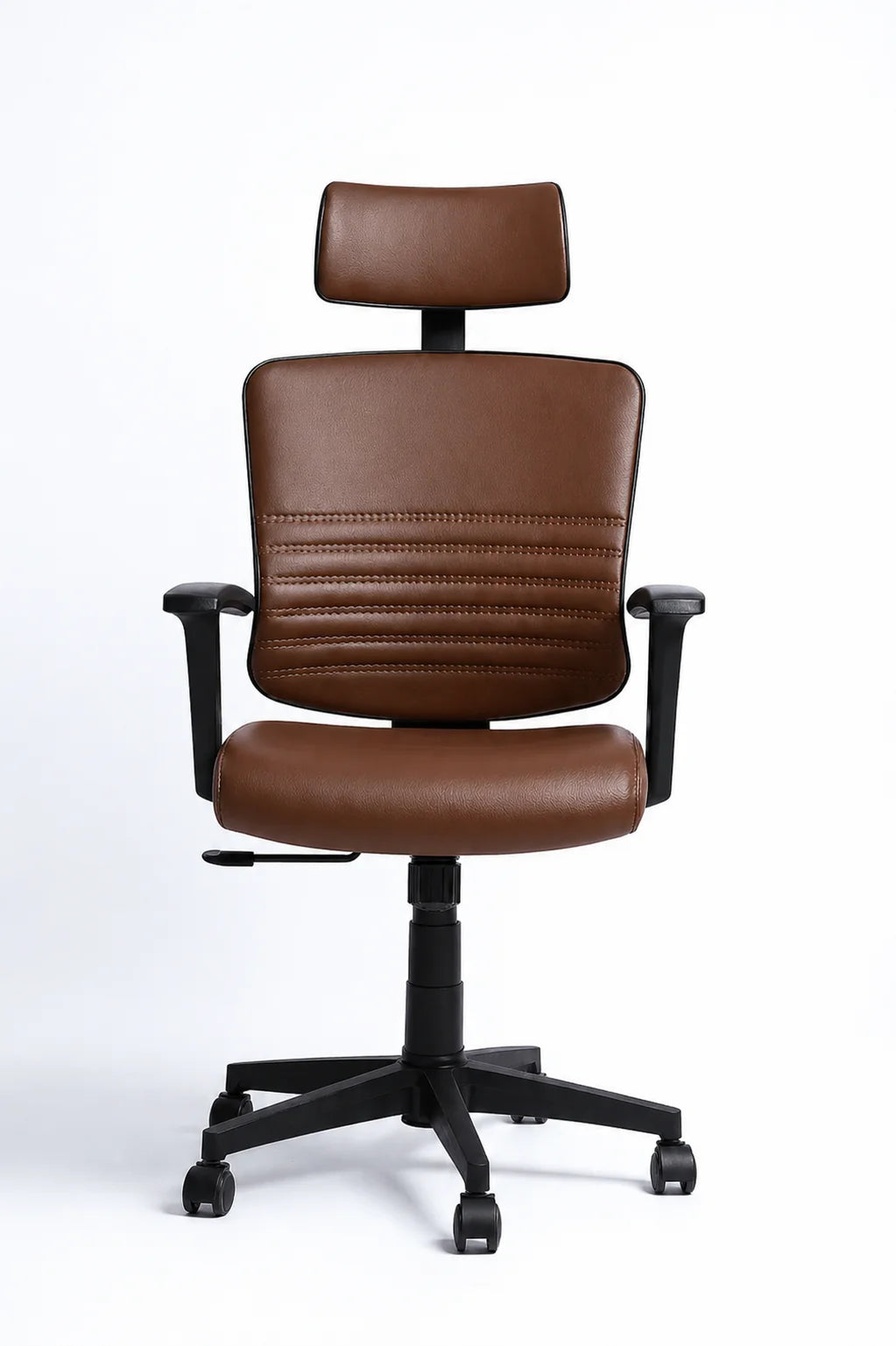 Modern Executive Office Chair with Headrest & Adjustable Armrests