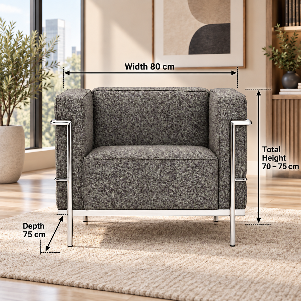 Luxury Padded Lounge Chair