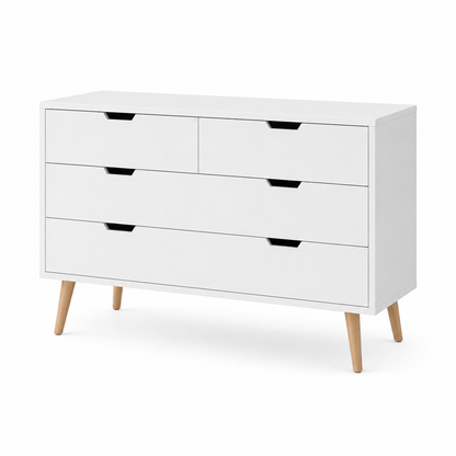 Buffet Server Storage Cabinet Chipboard Sideboard, Concrete Grey