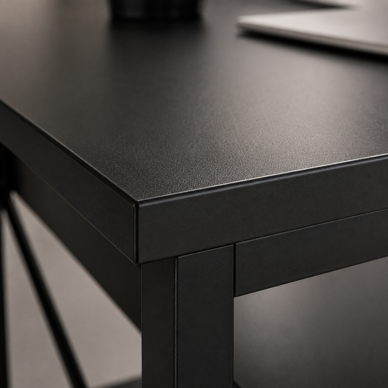 L-Shaped Computer Desk with Storage Shelves and Monitor Stand