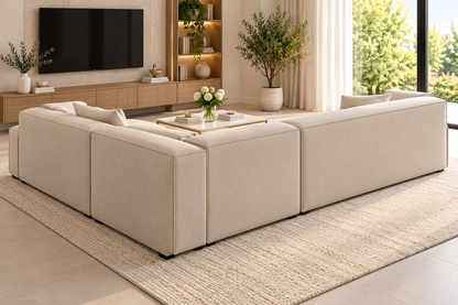 Modern Spacious Modular Sectional Sofa