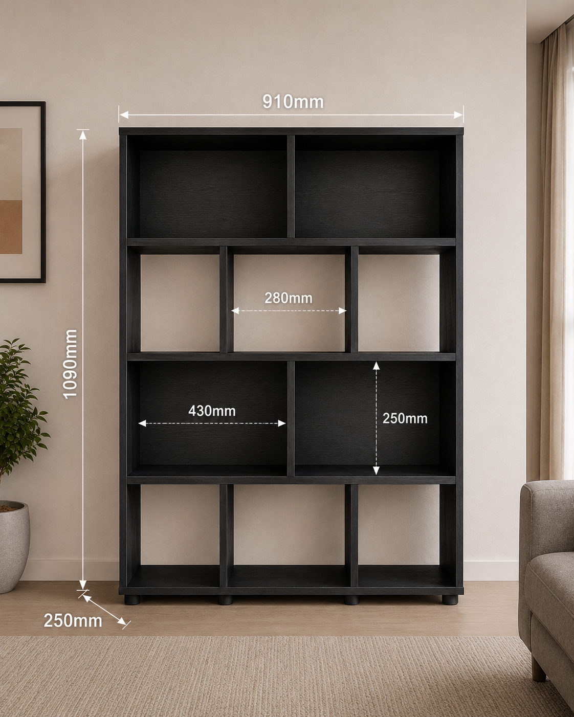 Book Shelf, Black