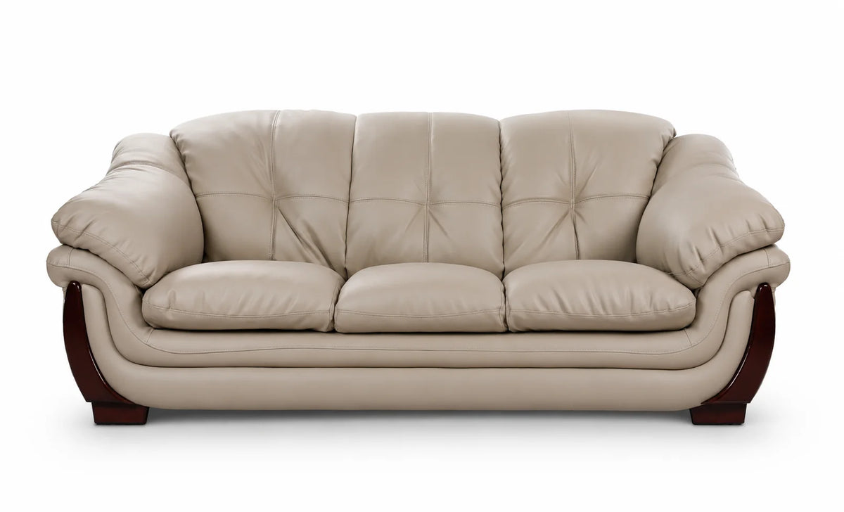 Classic Tufted 3-Seater Sofa with Curved Arms