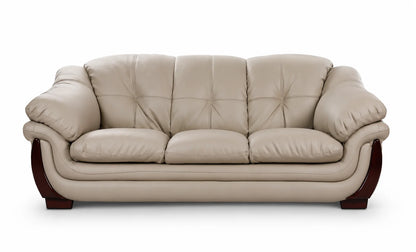 Classic Tufted 3-Seater Sofa with Curved Arms