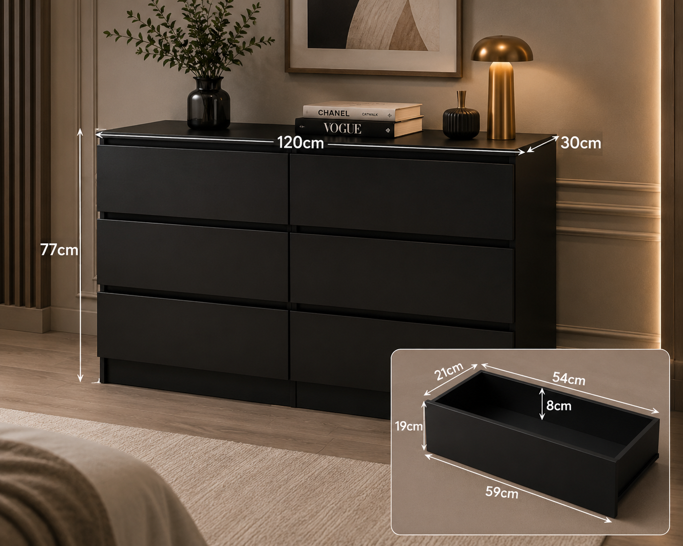 Chest of Drawers, Multipurpose Cabinet