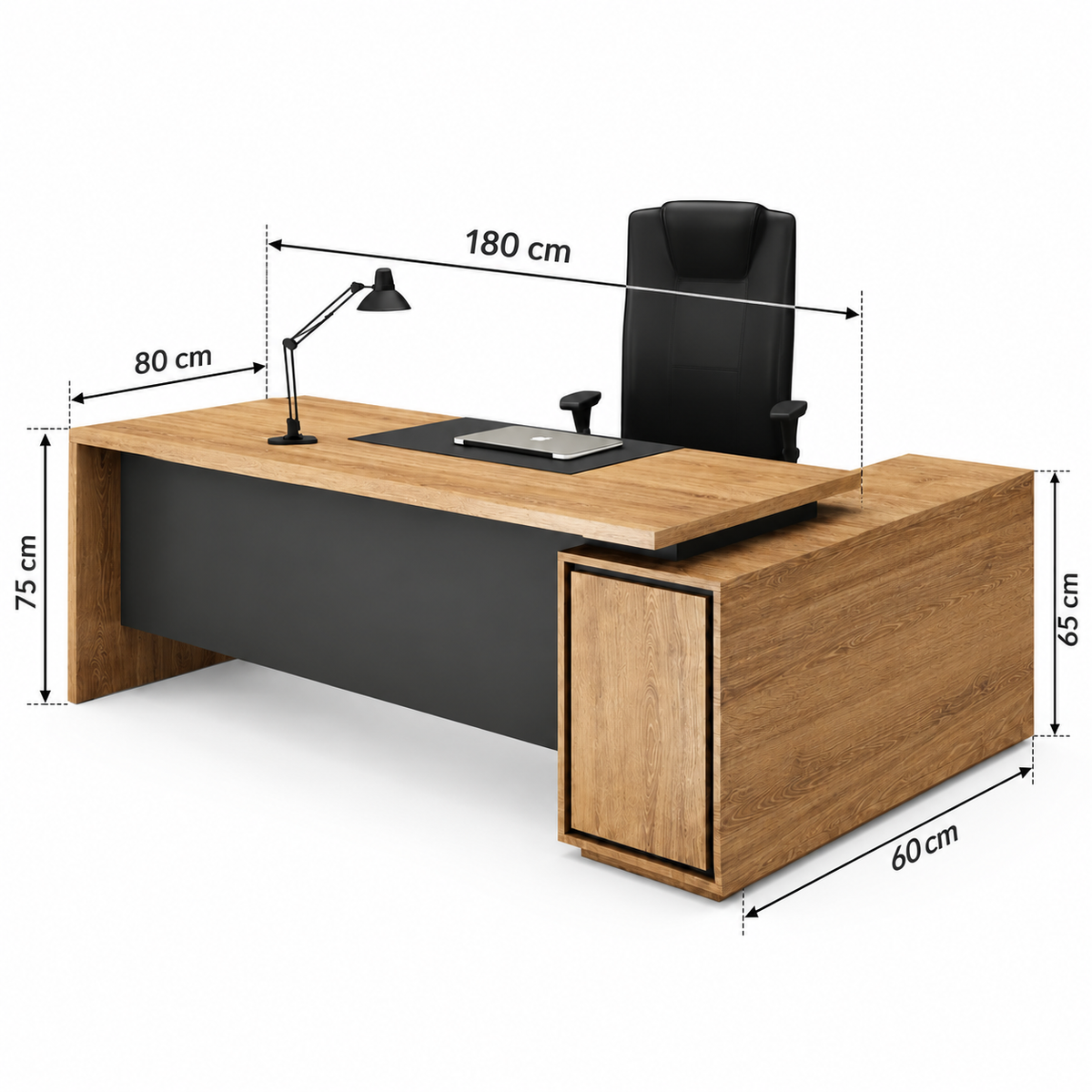 Premium Modern Executive Workstation with Storage
