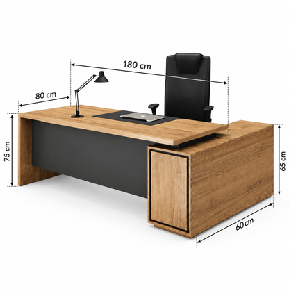 Premium Modern Executive Workstation with Storage