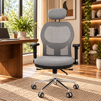 Ergonomic Mesh Office Chair with Adjustable Headrest