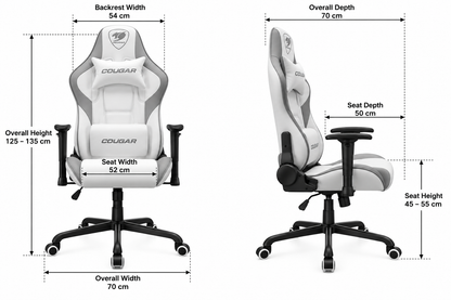 Modern White Ergonomic Gaming Chair