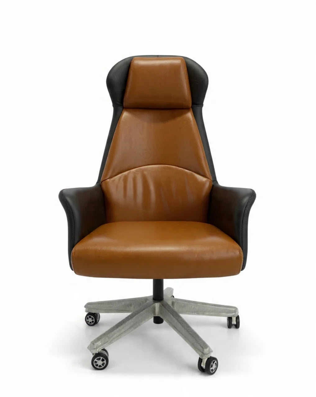 Executive High-Back Office Chair with Winged Headrest