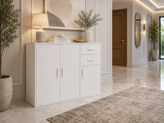 Sideboard Storage Cupboard Cabinet with Doors and Drawers