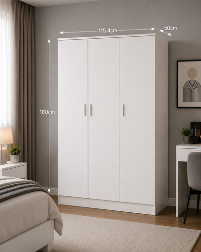 Wooden 3 Doors Wardrobes