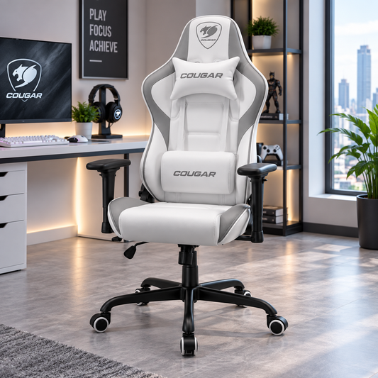 Modern White Ergonomic Gaming Chair