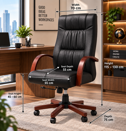 Modern Executive Leather Office Chair