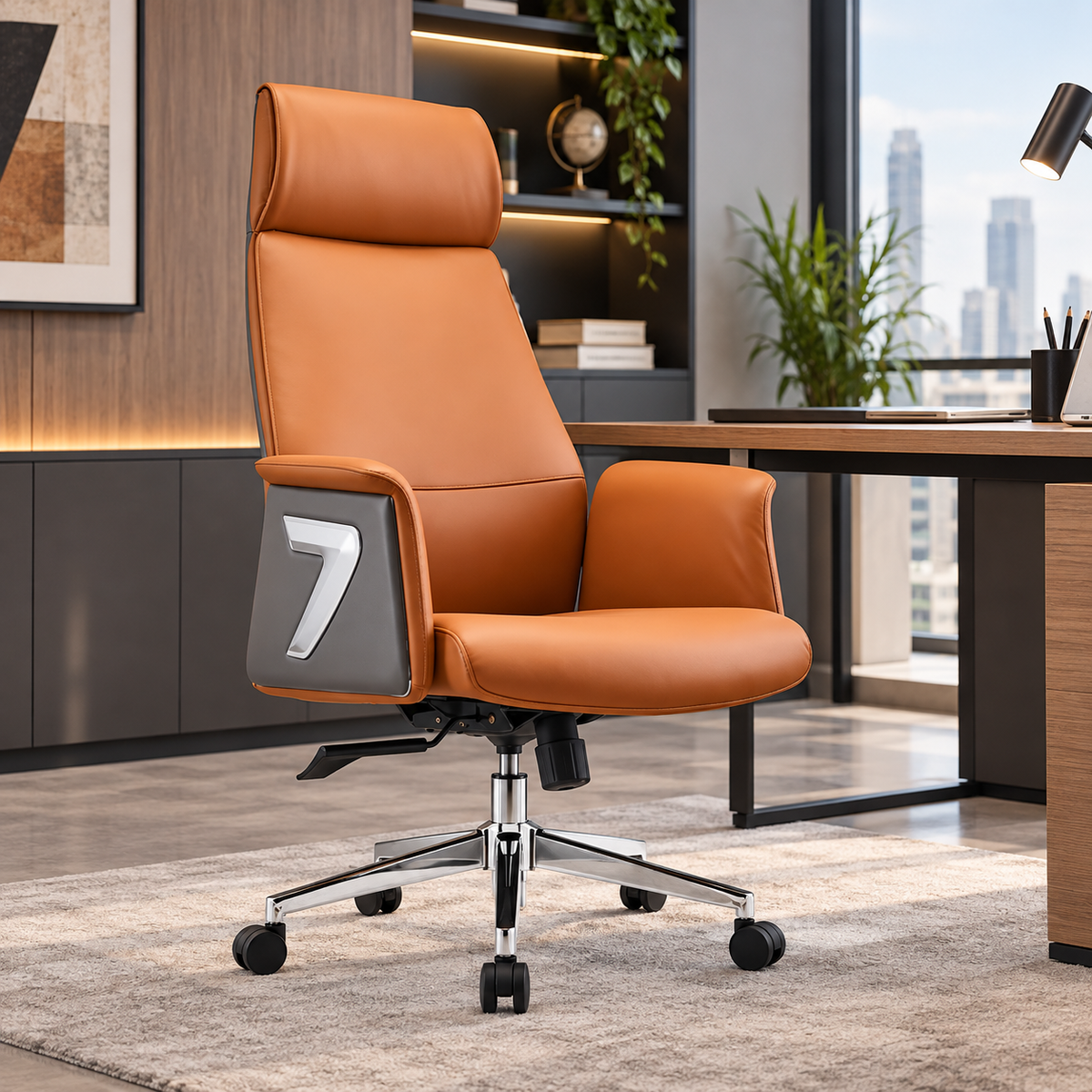 Modern Executive Office Chair – Ergonomic Swivel Desk Chair