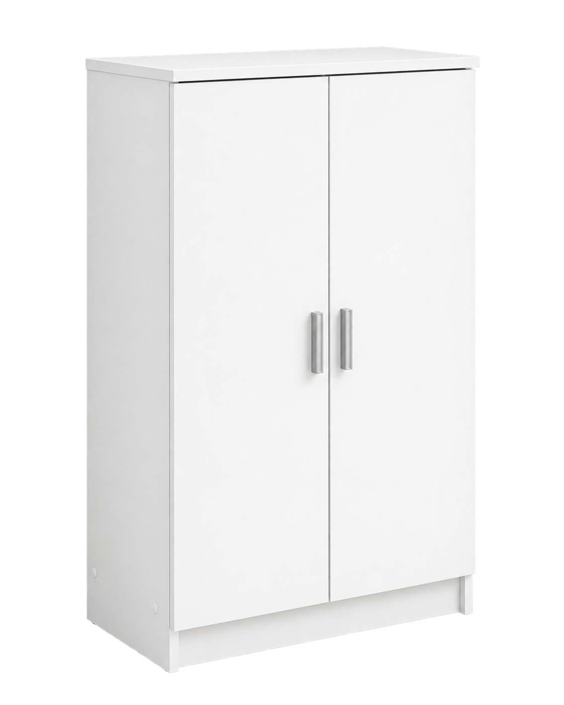 Modern White Two-Door Storage Wardrobe