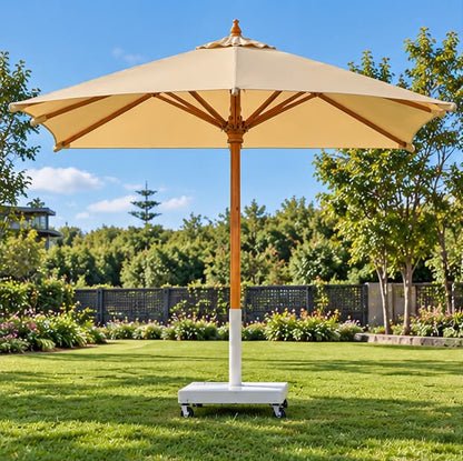 Modern Outdoor Patio Umbrella with Rolling Base