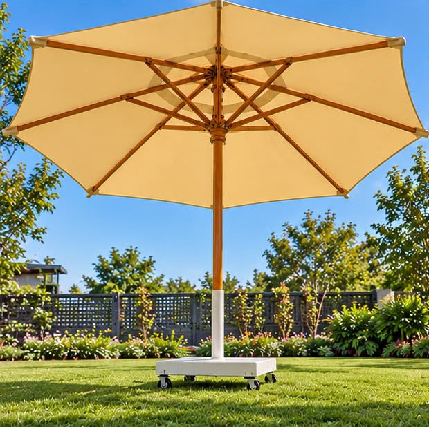 Modern Outdoor Patio Umbrella with Rolling Base