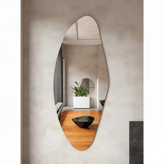 Asymmetrical Teardrop Wall Mirror
